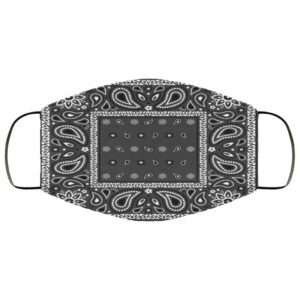 Dark Gray Bandana Face Mask