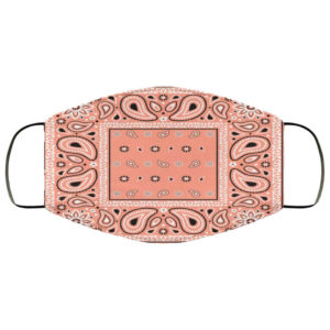 Peach Bandana Face Mask