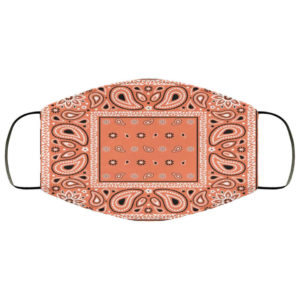 Orange Bandana Face Mask