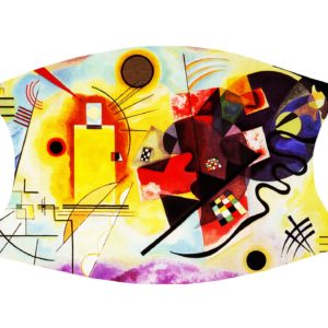 Yellow Red Blue Kandinsky Face Mask