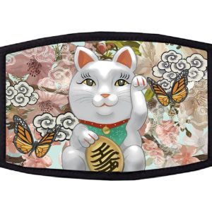 Japanese Maneki-Neko Lucky Cat Face Mask