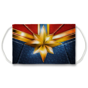 Captain Marvel from the Avengers End Game Face Mask