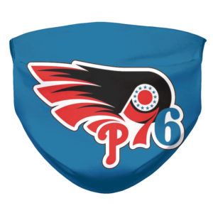 Philadelphia Phillies Eagles Flyers 76ers Sports Team Logo Mashup Face Mask