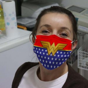 Superhero Super Women Power American Comic Face Mask