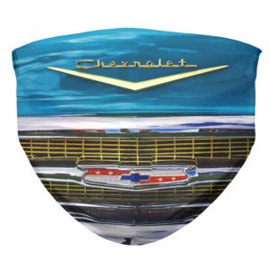 1957 Chevy Bel Air Blue Face Mask