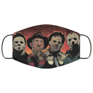 Horror Movie Icons Face Mask Reusable