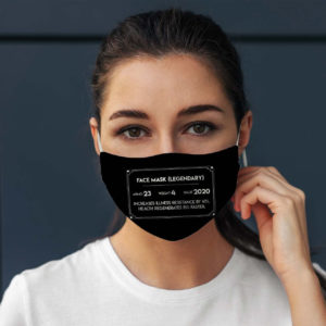 Video Game RPG Item Stats Gamer Nerd Face Mask