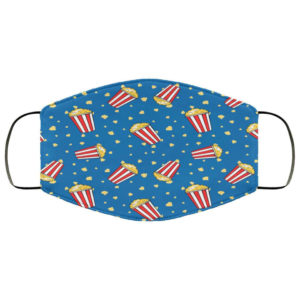 Popcorn Movie Night  Face Mask