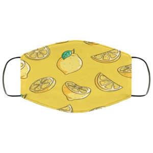Yellow Kawaii Lemon Face Mask