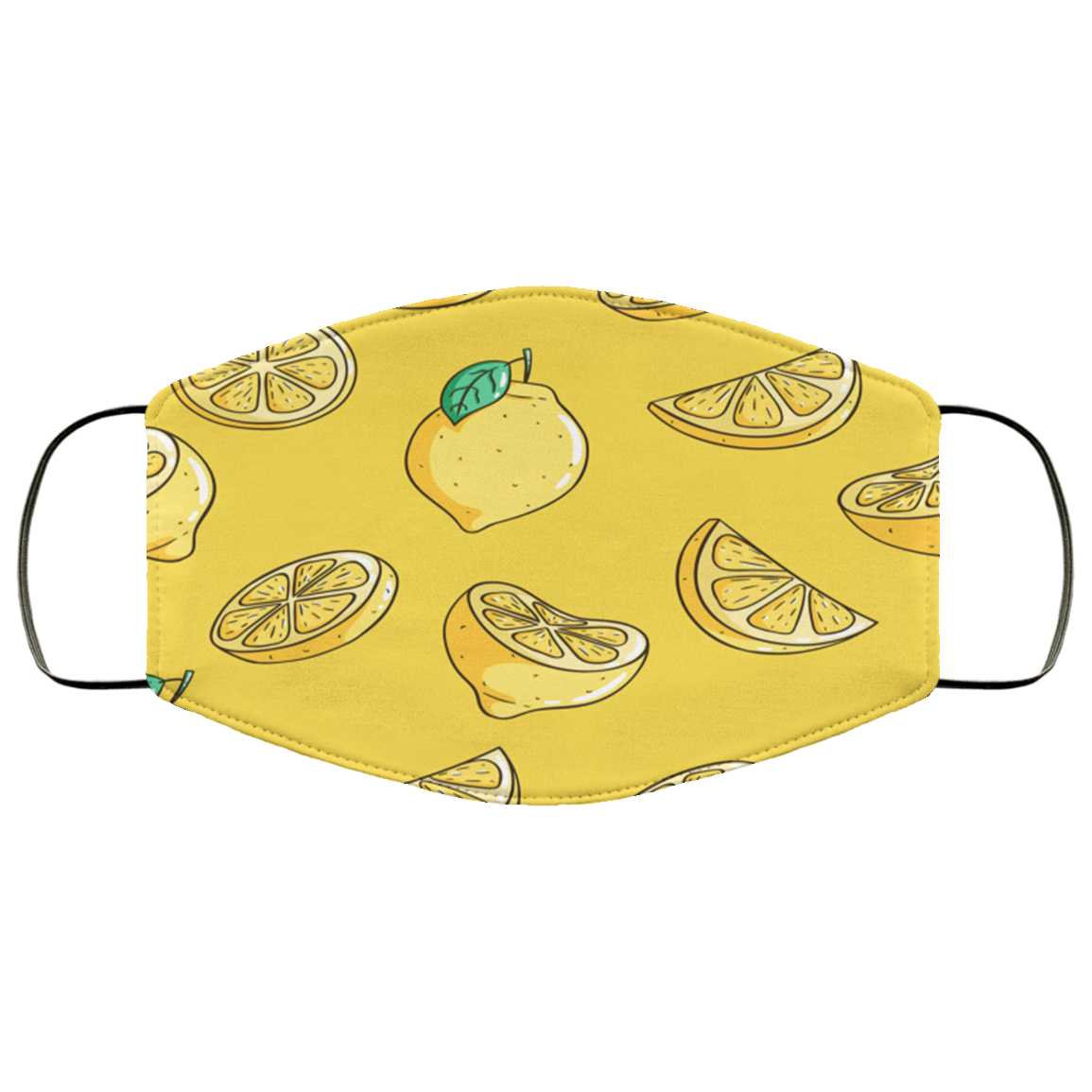 Yellow Kawaii Lemon Face Mask Yellow Kawaii Lemon Face Mask