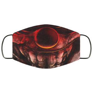 Creepy Clown Scary Face Mask Reusable