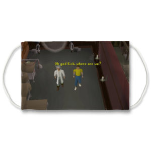 Runescape Rick and Morty Face Mask