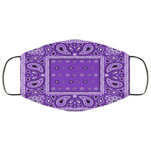 Purple Bandana Face Mask
