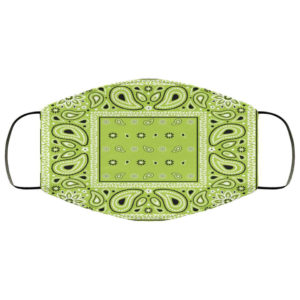 Apple Green Bandana Face Mask