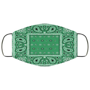 Green Bandana Face Mask