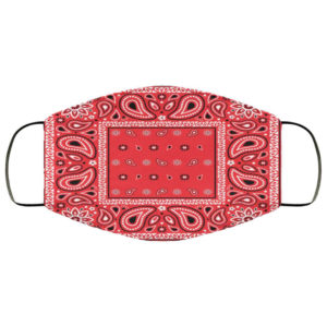 Red Bandana Face Mask
