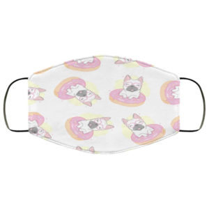 Donut French Bulldog Frenchie Dog Face Mask