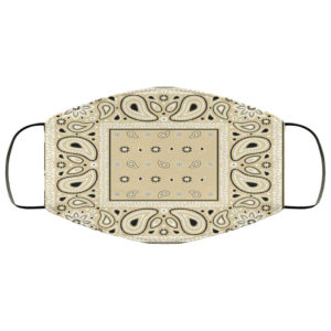 Cream Bandana Face Mask
