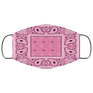 Dark Pink Bandana Face Mask