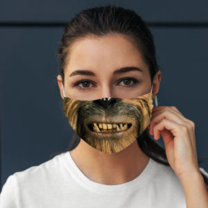 Hairy Monster Character Nerd Geek Gift Face Mask