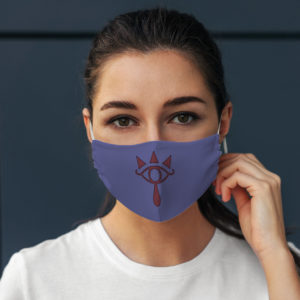 Legend Shadow Folk Ninja Warrior Symbol Gamer Nerd Geek Face Mask