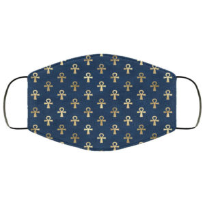 Blue Ankh Cross Mask Egyptian Face Mask