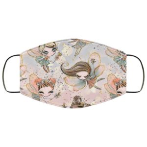Autumn Fairy Halloween Face Mask – Fairies Fae Fairy Garden Forrest Ombre Face Mask