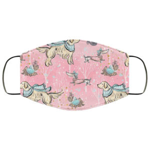 Ice Snow Puppy Dog Scarf Sweater Face Mask