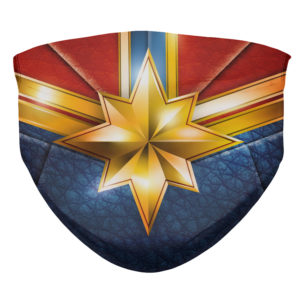Captain Marvel from the Avengers End Game Face Mask Captain Marvel from the Avengers End Game Face Mask