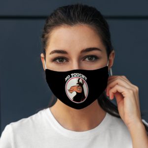 Back Off No Touchy Sad Llama Emperor Cartoon Face Mask