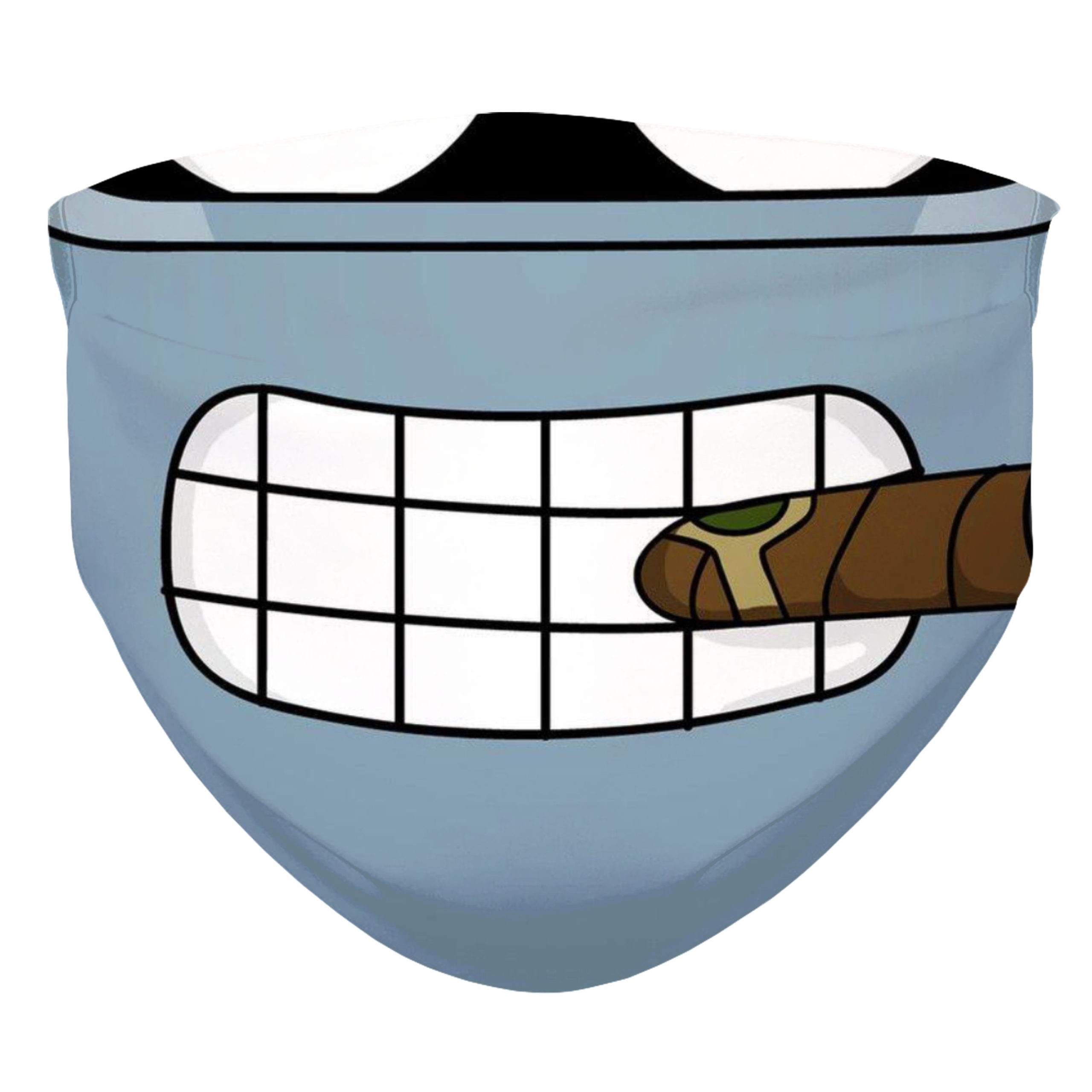 Bender from Futurama Smile and Cigar from Futurama Face Mask