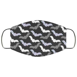 Plaid Bat Halloween Face Mask – Trick or Treat Mask
