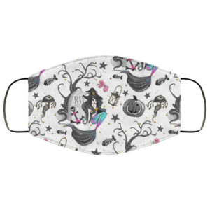 Pumpkin Mermaid Halloween Face Mask – Trick or Treat Mask