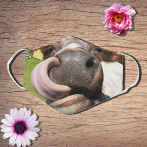 Funny Cow Face Mask