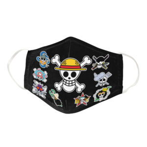 Skull Bones Straw Hat Manga Anime Pirate Flags Face Mask