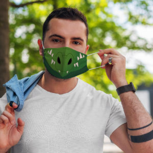 Cute Crocodile Alligator Cartoon Snout Lovers Face Mask