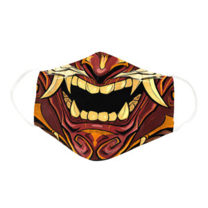 Japanese Oni Demon Yokai Devil Kijin Folklore Face Face Mask