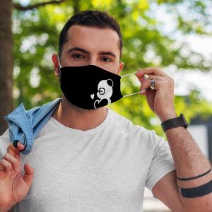 Cute Adorable Panda Love Heart Lover Cute Overload Face Mask