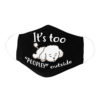 Funny Lazy German Shepherd Dog Its Too Peopley Outside Face Mask