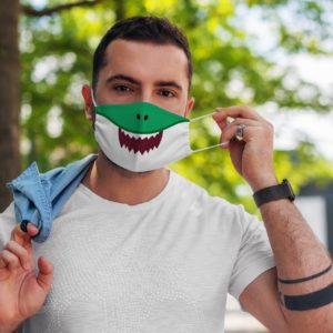 Funny Shark Family Cartoon Daddy Shark Doo Doo Doo Face Mask