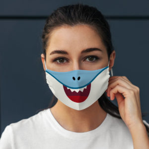Funny Shark Family Cartoon Baby Shark Doo Doo Doo Face Mask