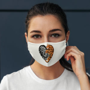 Funny Bengal Cat Love Heart Shape Exotic Pet Face Mask