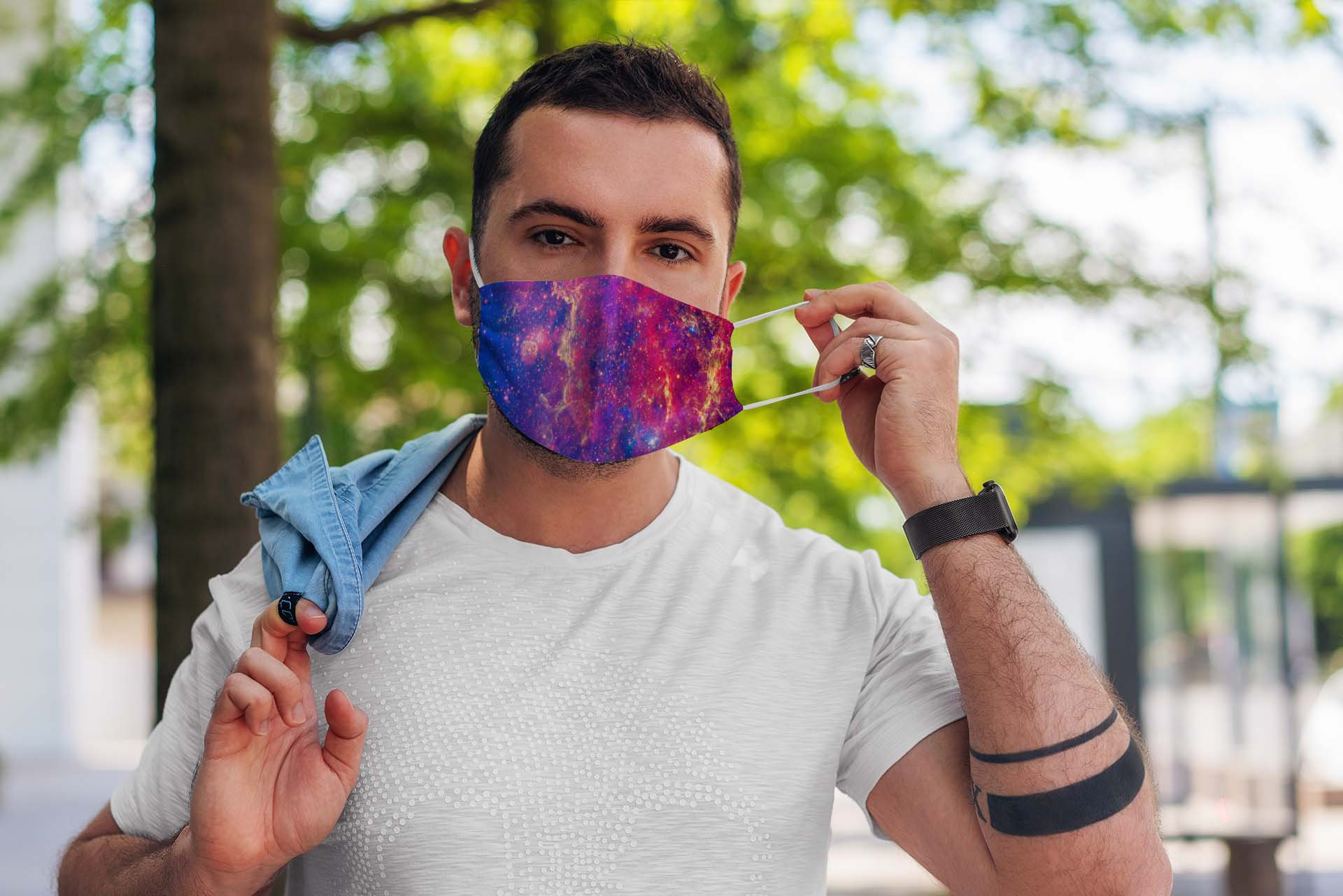 Beautiful Galaxy Nebula Space Sky Supernova Face Mask Beautiful Galaxy Nebula Space Sky Supernova Face Mask