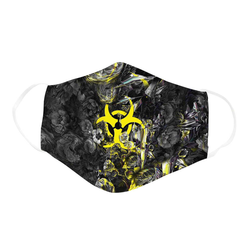 Toxic Biohazard Deadly Flower Lifeless  Face Mask