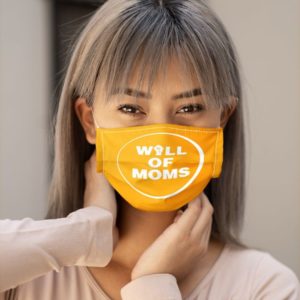 Wall of Moms Face Mask Yellow Protest Mask