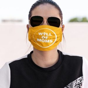Wall of Moms Face Mask Yellow Protest Mask