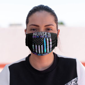 Police Officer I Have Got Your Six Black The Blue Face Mask