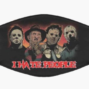 I Hate People Honor Thriller Killer Face Mask