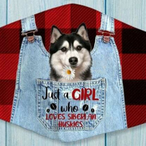 Just A Girl Who Loves Siberan Husky Face Mask