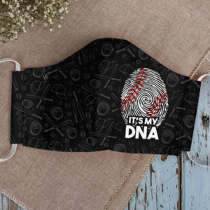 Its My DNA Face Mask Baseball In My DNA Face Mask